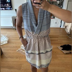 Aritzia Wilfred Tie Mini Dress with Pockets Size Small